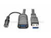 Cable extensión activa USB 3.0 tipo A 20 m, encadenable hasta 40 m 
